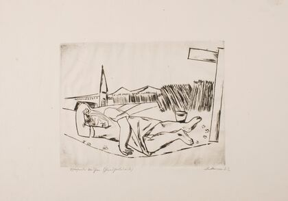 Sleeping Girl in Grain Field (1922)