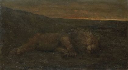 Sleeping Lion by Night (1870 - 1910)
