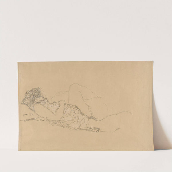 Sleeping Woman by Gustav Klimt