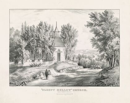 ‘Sleepy Hollow’ Church; near Tarrytown, N.Y. (1867) — size preview