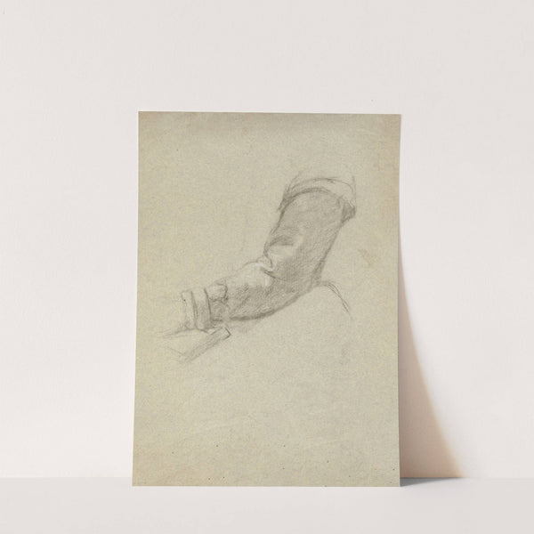 Sleeve, sketch for Signing of the Compact in the Cabin of the Mayflower by Edwin White