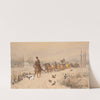 Sleigh ride back from a party (1877) by Juliusz Kossak