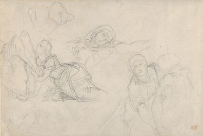 Studies of the Virgin and Holy Women for ‘The Lamentation’ (1842–43)