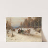 Sleigh Ride in Winter by Rudolf Fedorovich Frentz