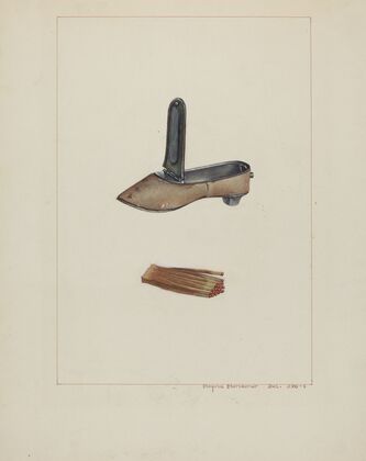 Slipper Match Box