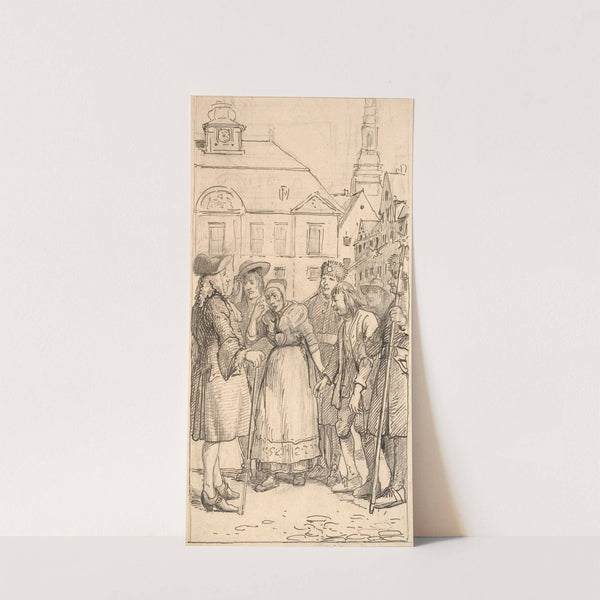 Slutningsscenen af Den pantsatte bondedreng by Wilhelm Marstrand