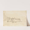Small Boats in Harbor by Cornelius Varley