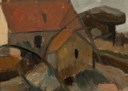 Small house with a red roof