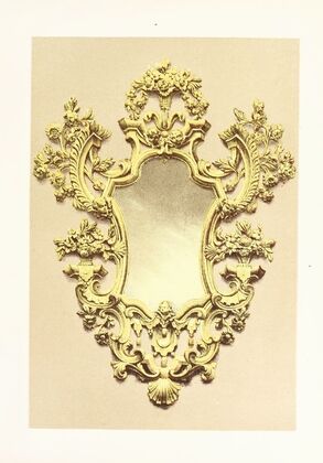 Small Mirror Frame, in Carved and Gilded Wood. Venetian — size preview