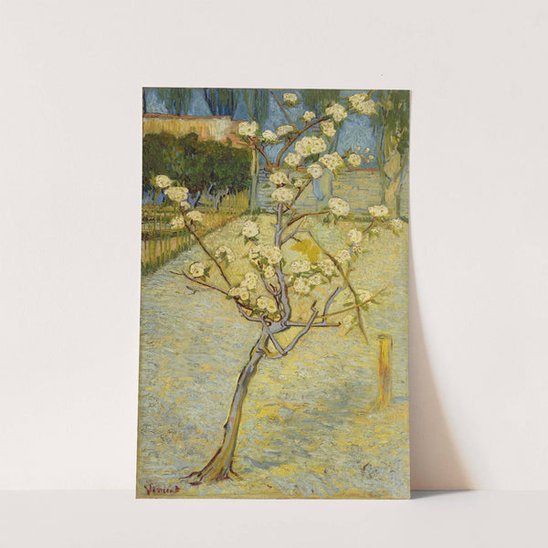 Small pear tree in blossom (1888) by Vincent van Gogh