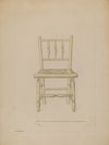 Small Rush Bottom Chair