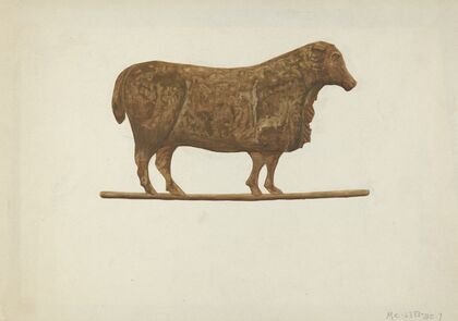 Small Sheep Weather Vane