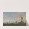 Small Vessels On The Zuider Zee by Abraham de Verwer
