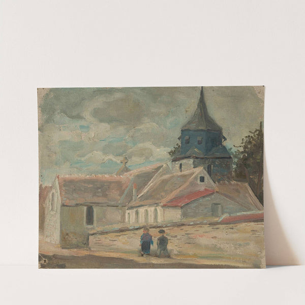 Small village church (Breuilpont) by Tadeusz Makowski