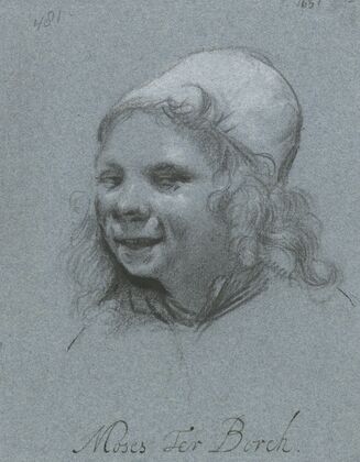 Smiling Self-portrait, from the Side