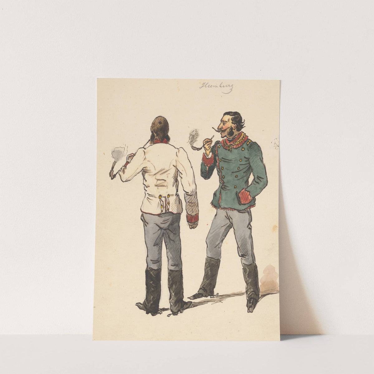 Smokers by Friedrich Carl von Scheidlin