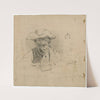 Smoking man with a pipe (1879) by Floris Verster