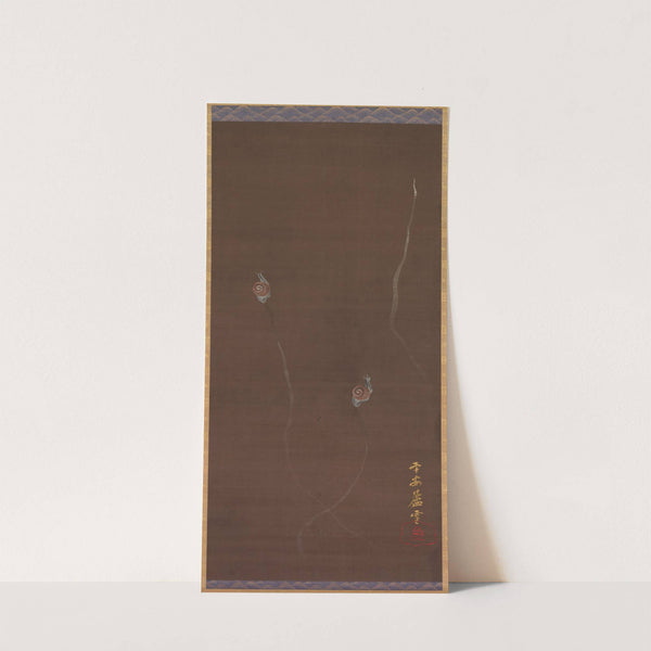 Snails (c. 1788–89) by Nagasawa Rosetsu