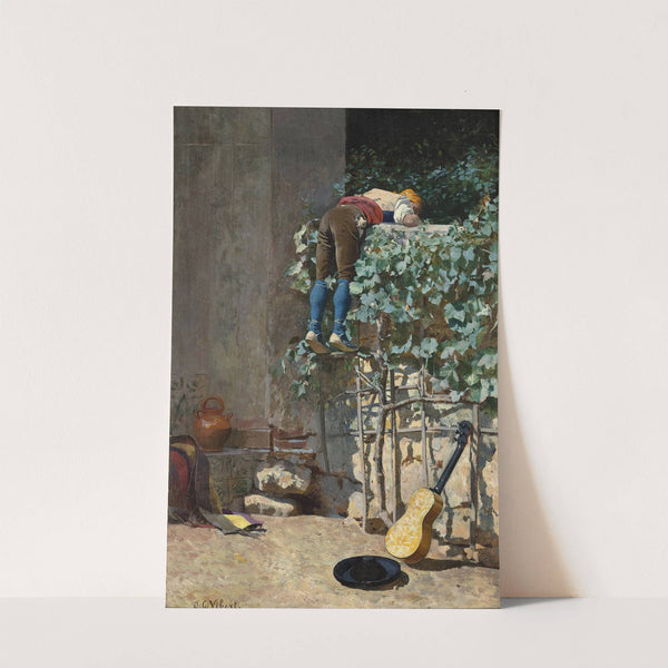 Sneaking A Peek by Jehan Georges Vibert