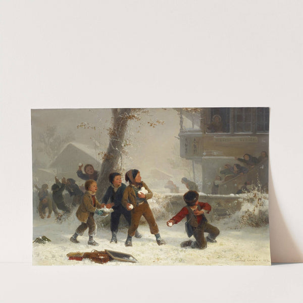 Snowball Fight (1874) by Edouard Girardet