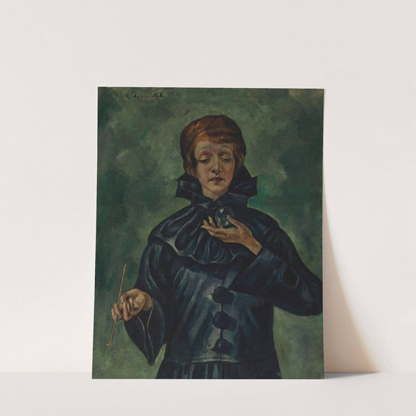 Soap Bubble – Portrait of Maria Stronska as Vanitas (1921) by Roman Kramsztyk