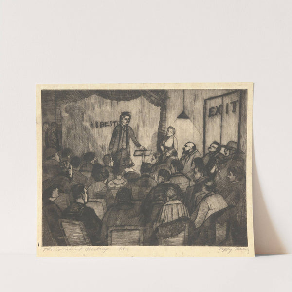 Socialist Meeting by Peggy Bacon