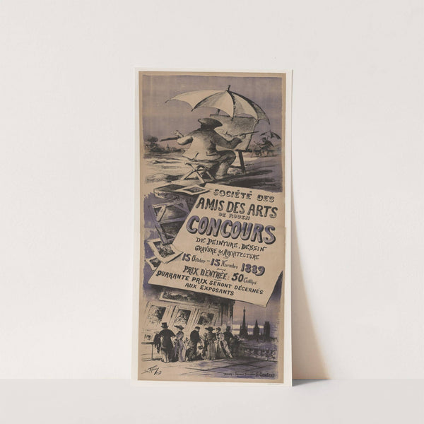 Société des amis des Arts de Rouen. Concours de peinture, dessin, gravure &#038; architecture (1889) by Imp. E. Cagniard
