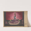 Sodom: Statues on a Dais Against Red Sky (1934-1943) by Manuel Essman