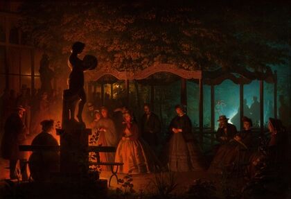Soirée de feux de Bengale au Vaux-Hall, Parc de Bruxelles