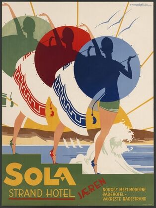 Sola Strand hotel, Jæren. Norges mest moderne badehotel – vakreste badestrand (1931)