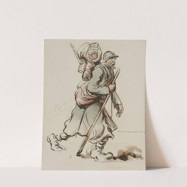 Soldat à la pipe (1915-1916) by Georges Goursat (Sem)