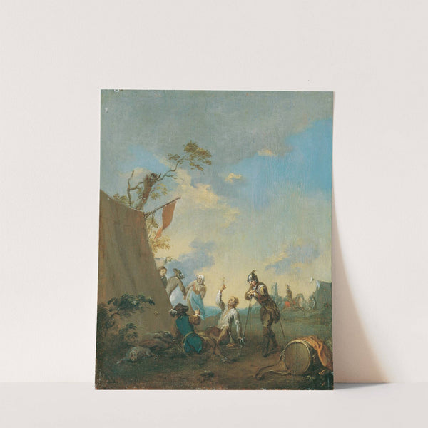Soldaten im Zeltlager by Norbert Joseph Carl Grund