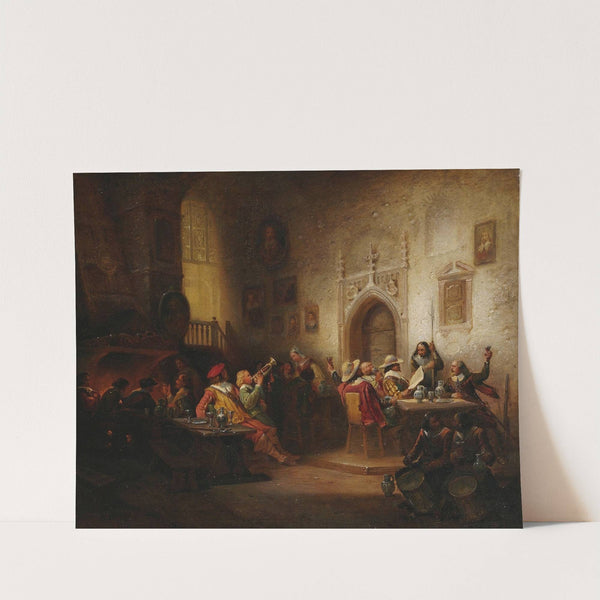 Soldaten in einem Speisesaal by Hermann Schmitz