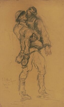 Soldier Carrying a Wounded Soldier