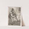 Soldier cleaning his rifle by Heinrich M. Krabbé