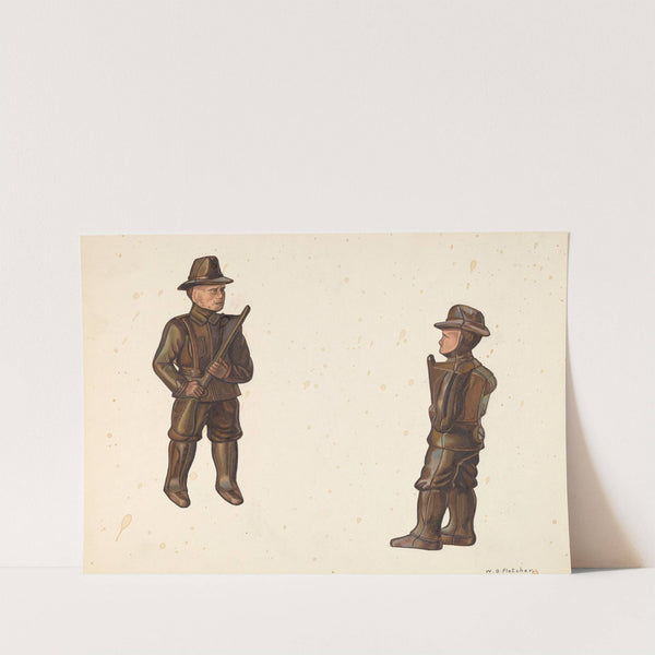 Soldier in Khaki Coin Bank by William O. Fletcher