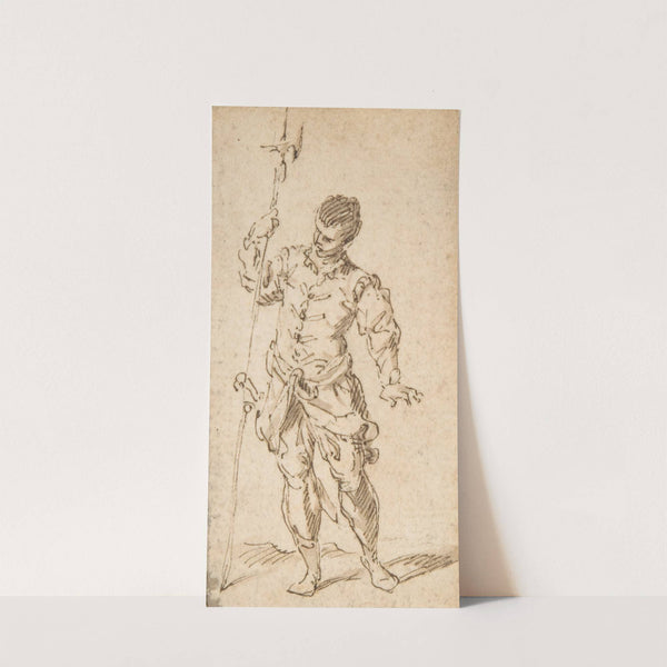 Soldier with Halberd by Claude Gillot
