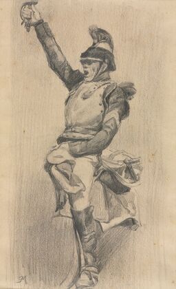 Soldier with Upraised Arm