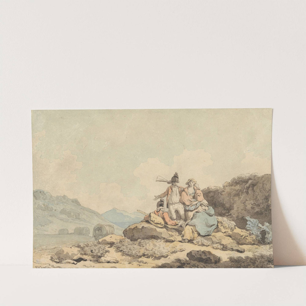Soldiers and Country Women by Francis Wheatley