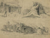 Soldiers’ huts in winter camp
