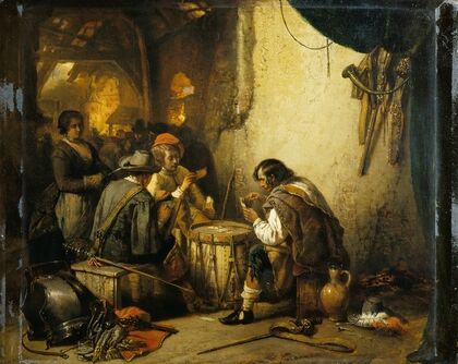 Soldiers Playing Cards