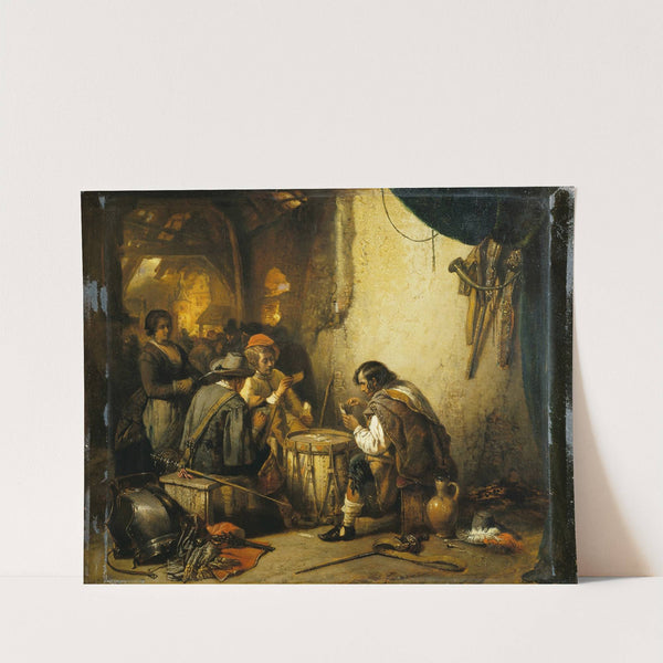 Soldiers Playing Cards (1849) by Jan August Hendrik Leys