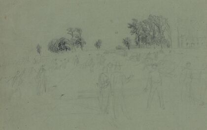 Soldiers preparing for battle