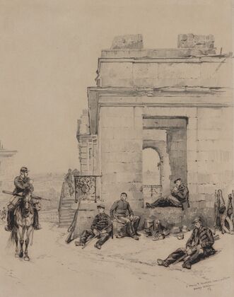 Soldiers Resting (recto)