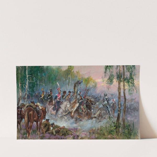 Soldiers’ vision – charge in the forest (1935) by Wojciech Kossak