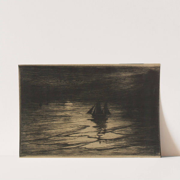 Soleil Couchant en Mer by Jean Louis Bremond