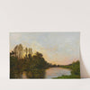 Soleil couchant près Mantes by Hippolyte Camille Delpy