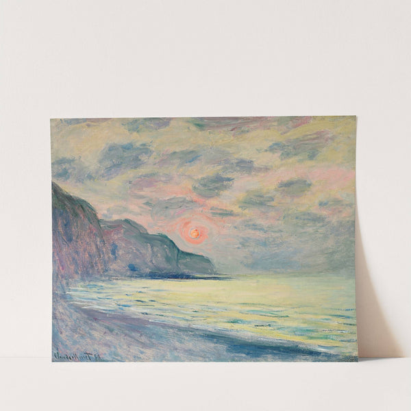 Soleil couchant, temps brumeux, Pourville (1882) by Claude Monet