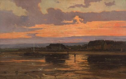 Solitude, le soir; Morsalines (Manche)