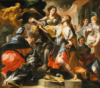 Solomon Worshiping a Pagan God